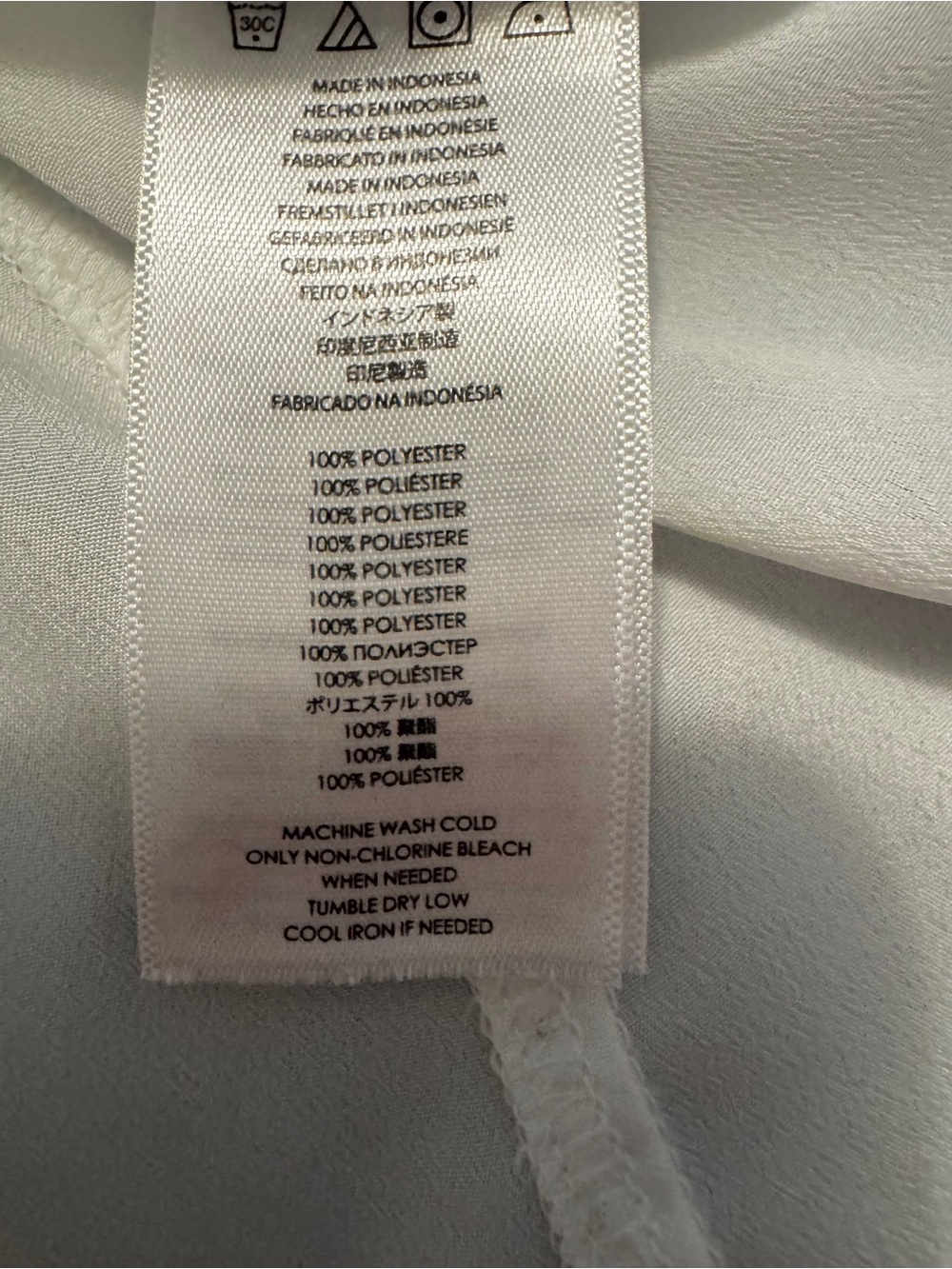 MICHAEL Michael Kors Zip Front Roll Tab Utility Blouse White Size Small - Picture 12 of 12